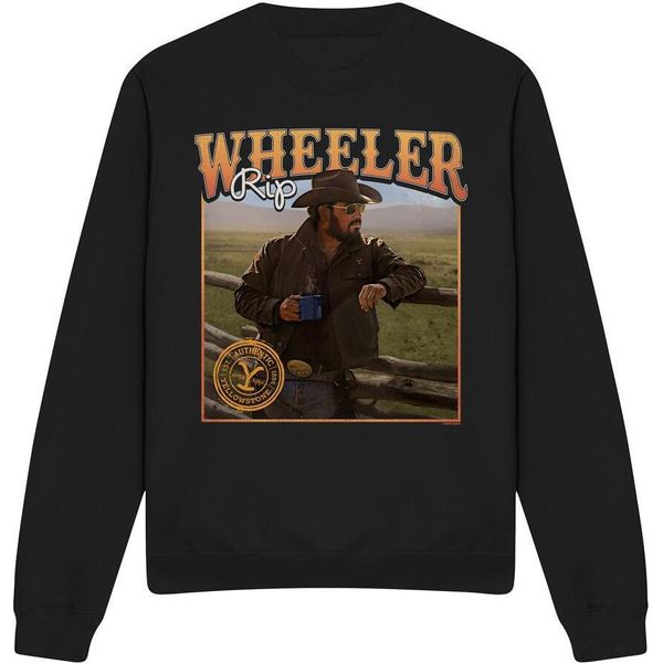 Yellowstone - Felpa "Coffee With Rip Wheeler"" FüR Herren/Damen Unisex TV12188 (M) (Schwarz)"-image
