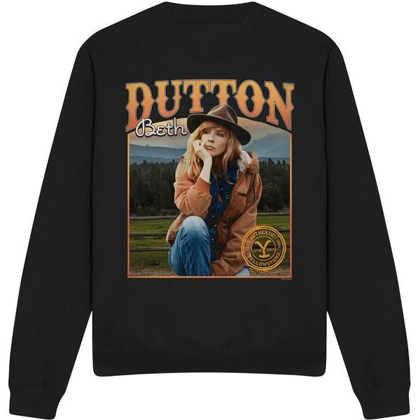 Yellowstone - Felpa "Thoughts"" FüR Herren/Damen Unisex TV12189 (M) (Schwarz)"-image