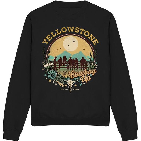 Yellowstone - Felpa "Cowboy Up"" Per Bambini/Donne Unisex TV12191 (Xxl) (Schwarz)"-image