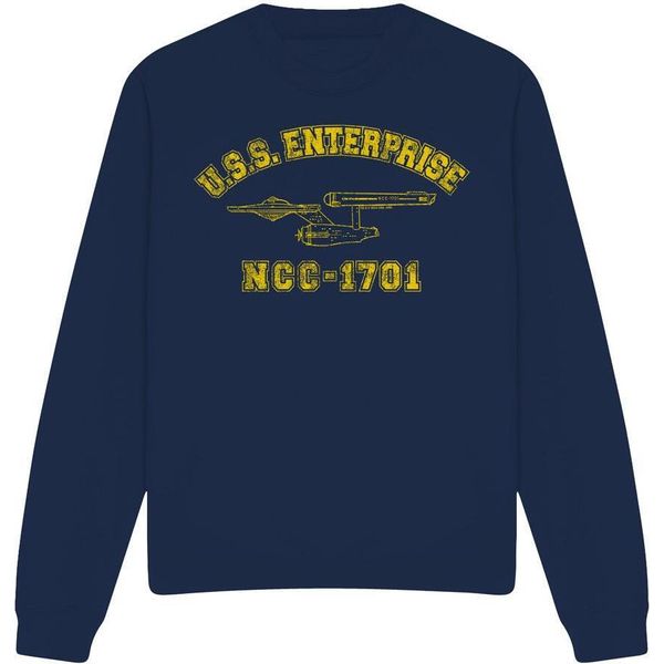Star Trek - Felpa "Enterprise Athletic"" Per Uomini/Donne Unisex TV12278 (Xl) (Blu Navy)"-image