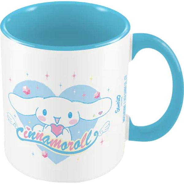 Sanrio - Tazza Da Caffè, Cuore PM11494 (Taglia Unica) (Bianco/Blu)-image