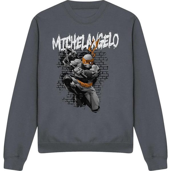 Teenage Mutant Ninja Turtles - Felpa Uomo/Donna Unisex TV12740 (L) (Charcoal)-image