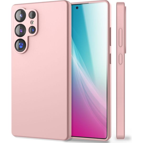 Nalia Phoenix Per Samsung Galaxy S25 Ultra - Custodia In Silicone Liquido - Rosa Cipria-image
