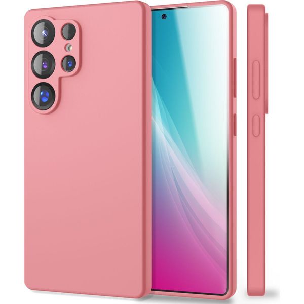 Nalia Phoenix Per Samsung Galaxy S25 Ultra - Custodia In Silicone Liquido - Rosa Tenue-image