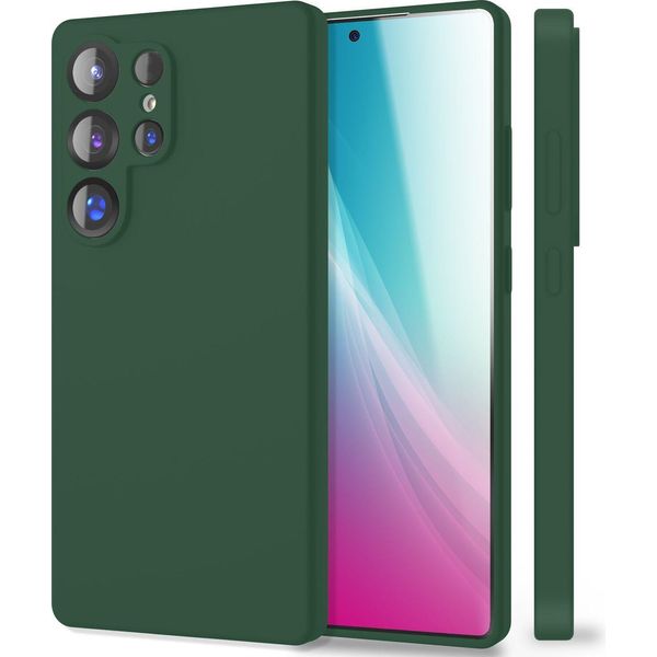 Nalia Phoenix Per Samsung Galaxy S25 Ultra - Custodia In Silicone Liquido - Verde Bosco-image