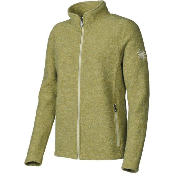 Gilet Ivanhoe Da Donna In Lana Con Zip Integrale Beata Golden Verde Lime-image