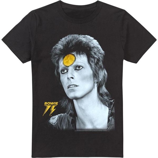 David Bowie - Maglietta "Golden Bowie"" Da Uomo TV13396 (4XL) (Nero)"-image