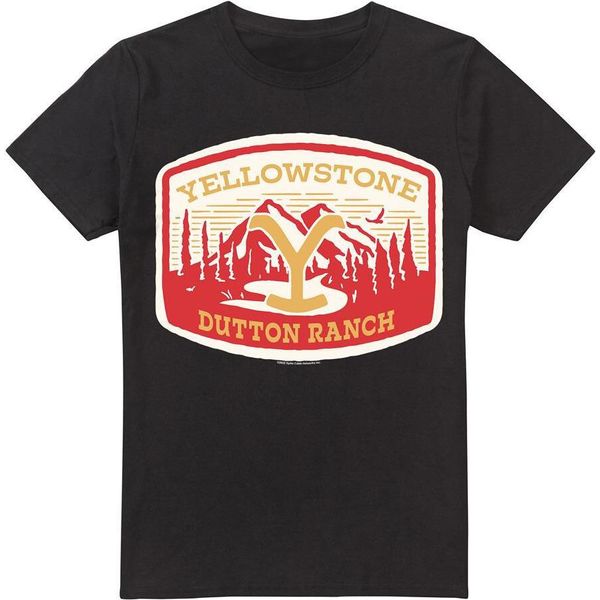 Yellowstone - Maglietta "Dutton Ranch"" Da Uomo TV13409 (Xxl) (Nero)"-image