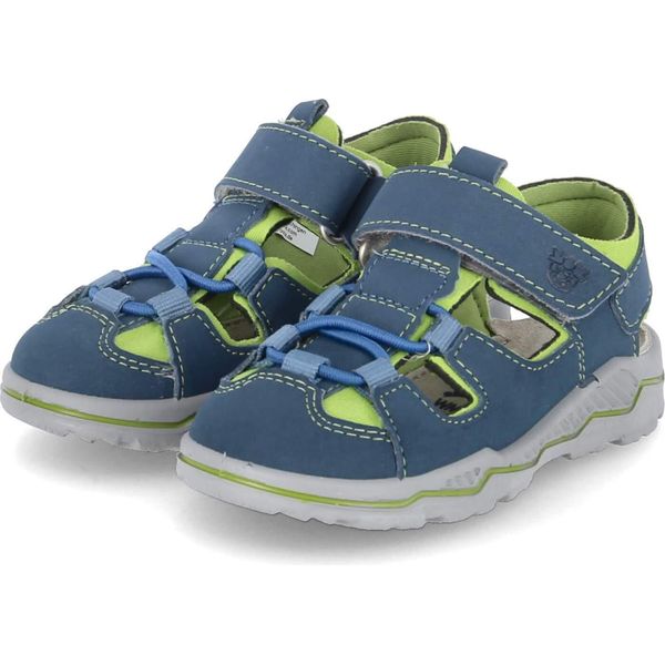 Pepino Ragazzi Mini Sandali Gery Blu Verde Sintetico Taglia: 20-image