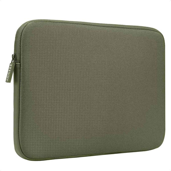 Accezz Basic Laptop Sleeve 13-14 Pollici - Custodia Per Computer Portatile - Verde-image