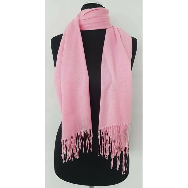 Pashmina Scialle Sciarpe Foulard Rosa Esarp Bonnet Hijab Teshirt-image