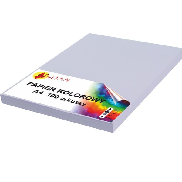 Carta Colorata A4 120G Viola Pastello 100 Fogli-image