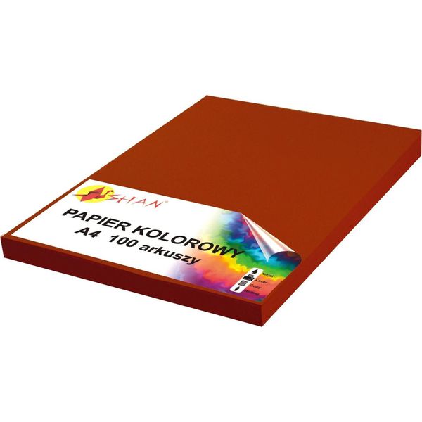 Carta Colorata A4 100G Rosso Scuro 100 Fogli-image