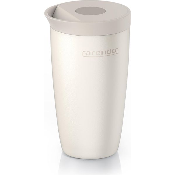 Arendo Thermo Mug To Go, Tazza Da Caffè To Go, Tazza Isolata, 350 Ml, Acciaio Inox A Doppia Parete, 100 % A Prova Di Perdite, Mantiene Il Caldo Per 12H/6H Il Freddo, Senza Bpa, Lavabile In Lavastoviglie-image