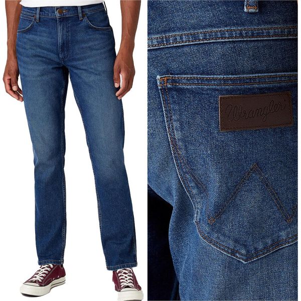 Wrangler, Jeanshosen Da Uomo, Vestibilità Dritta, Greensboro, W31 L30, Blau, Jeans, Baggyjeans, Buggy-image