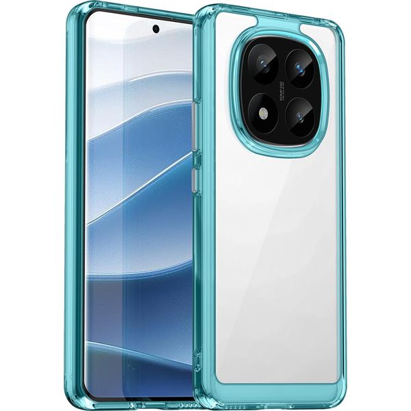 Custodia Per Xiaomi Redmi Note 14 Pro+ 5G Trasparente, Antiurto Tpu Silicone Custodia Protettiva Blu Cielo-image