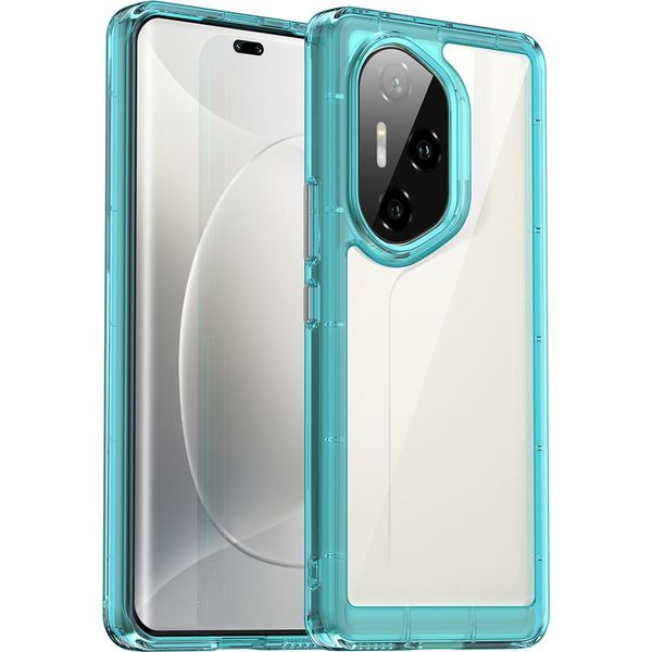 Custodia Per Honor 300 Ultra Trasparente, Protettiva In Silicone Tpu Antiurto Blu Cielo-image