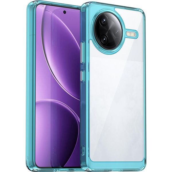 Custodia Per Xiaomi Redmi K80 Pro Trasparente, Antiurto Tpu Silicone Custodia Protettiva Blu Cielo-image