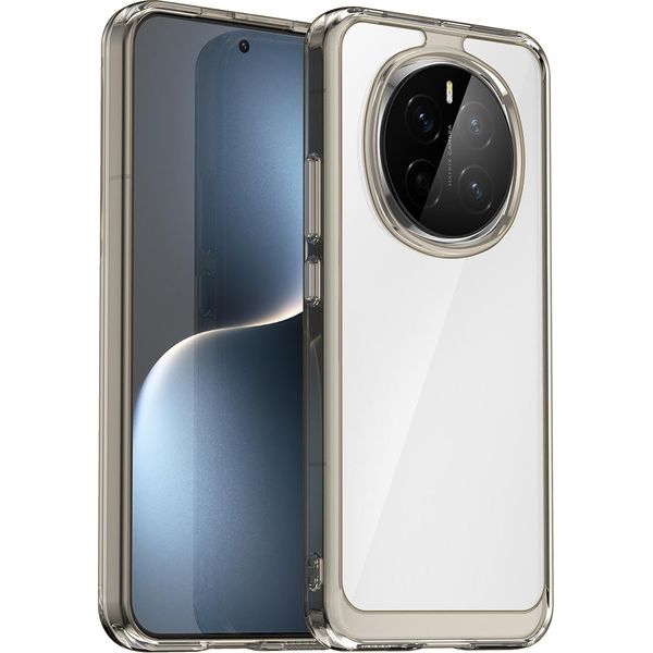 Custodia Per Honor Magic7 Trasparente, Protettiva In Silicone Tpu Antiurto Grigio Titanio-image