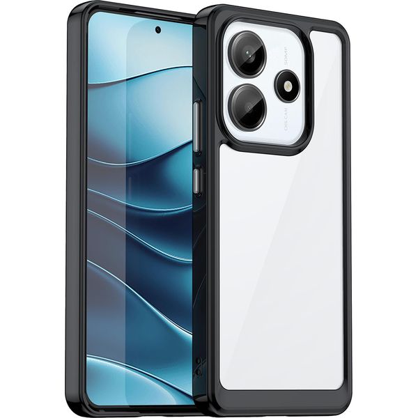 Custodia Per Xiaomi Redmi Note 14 5G Trasparente, Antiurto Tpu Silicone Custodia Protettiva Nero-image