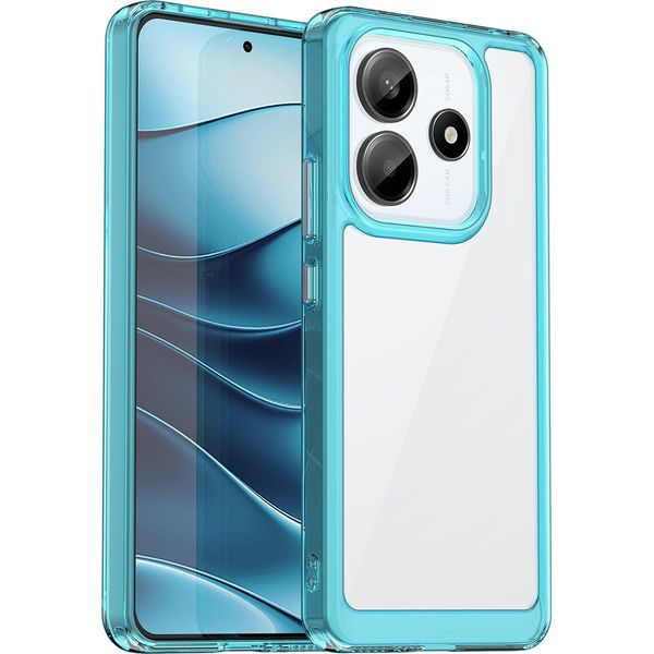 Custodia Per Xiaomi Redmi Note 14 5G Trasparente, Antiurto Tpu Silicone Custodia Protettiva Blu Cielo-image