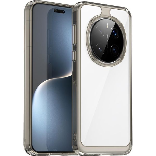 Custodia Per Honor Magic7 Pro Trasparente, Antiurto Tpu Silicone Custodia Protettiva Grigio Titanio-image
