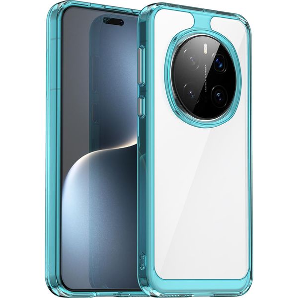 Custodia Per Honor Magic7 Pro Trasparente, Protettiva In Silicone Tpu Antiurto Blu Cielo-image