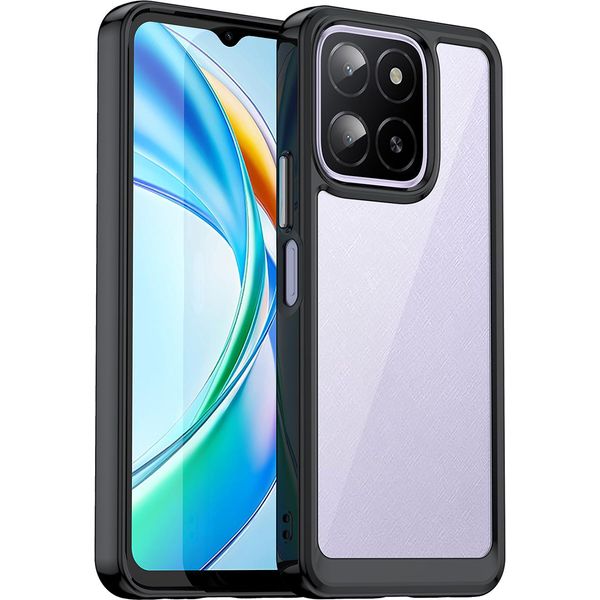 Custodia Per Honor X5B Plus Trasparente, Antiurto Tpu Silicone Custodia Protettiva Nero-image