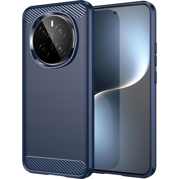 Custodia Per Honor Magic7 In Silicone Tpu Morbido, Fibra Di Carbonio, Custodia Protettiva Antiurto Blu-image