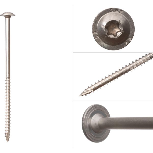 Viti A Testa Bombata A2 In Acciaio Inox 8 X 160 Mm Torx 40 - Confezione Da 50 Pezzi-image