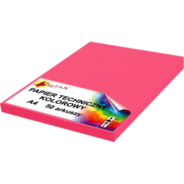 Carta Tecnica A4 280G Rosa Intensivo 50 Fogli-image