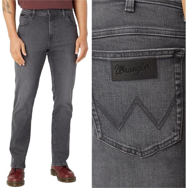 Wrangler, Jeanshosen Da Uomo, Vestibilità Dritta, Texas, W34 L30, Blau, Jeans, Baggyjeans, Buggy-image