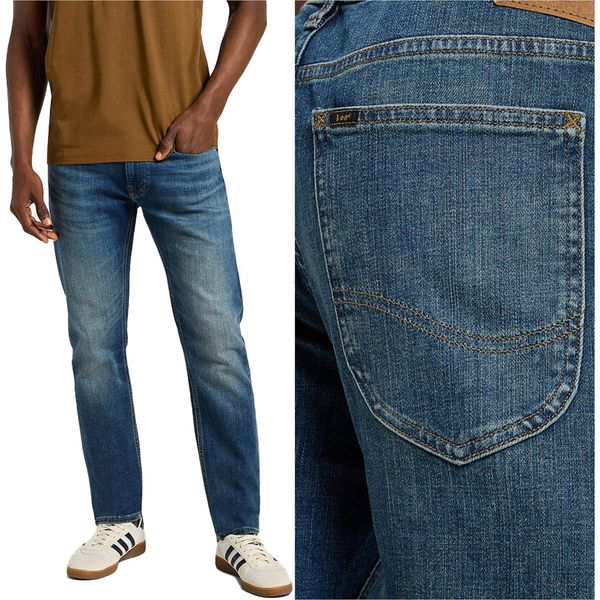 Lee, Jeanshosen Da Uomo, Slim Fit, Luke, W33 L32, Blau, Jeans, Baggyjeans, Buggy-image