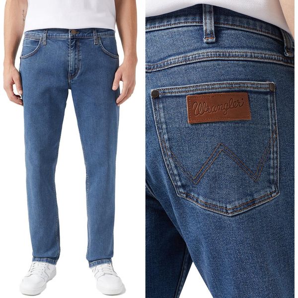 Wrangler, Jeanshosen Da Uomo, Vestibilità Dritta, Greensboro, W31 L34, Blau, Jeans, Baggyjeans, Buggy-image
