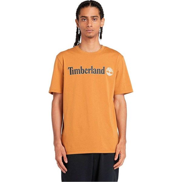 Timberland Kennebec River Logo Lineare Maglietta A Maniche Corte Arancione Xl Uomo Arancione Xl-image