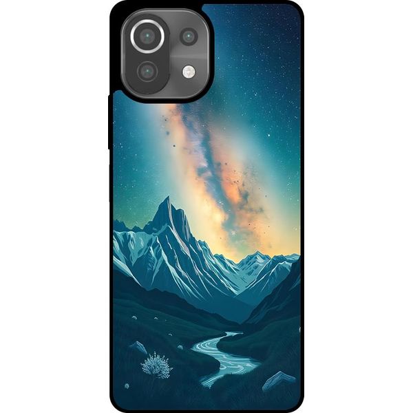 Smartphonica Custodia Per Telefono Adatta A Xiaomi 11 Lite Con Impronta Di Cielo Stellato - Custodia Backcover In Tpu Con Design Spaziale E A Forma Di Via Lattea-image