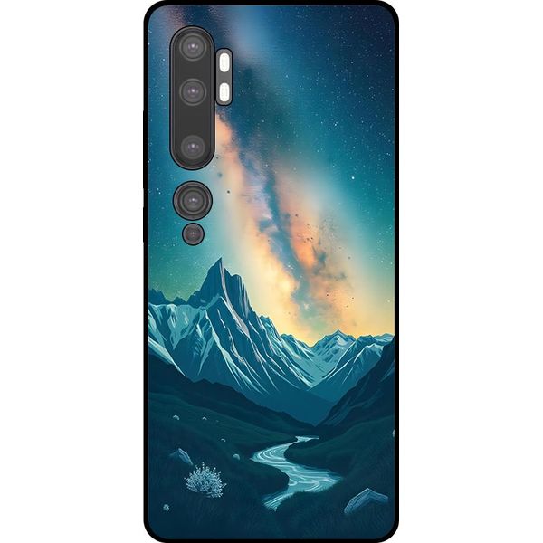Smartphonica Custodia Per Telefono Adatta A Xiaomi Mi Note 10 / 10 Pro Con Impronta Di Cielo Stellato - Custodia Backcover In Tpu Con Design Spaziale E A Forma Di Via Lattea-image