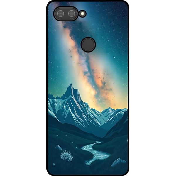 Smartphonica Custodia Per Telefono Adatta A Xiaomi Mi 8 Lite Con Impronta Di Cielo Stellato - Custodia Backcover In Tpu Con Design Spaziale E A Forma Di Via Lattea-image