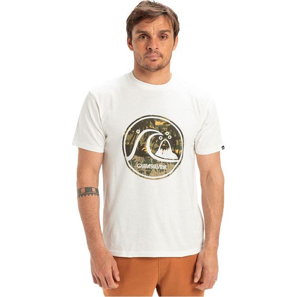 Quiksilver Evo Bubble Wrapped Maglietta A Maniche Corte Bianco L Uomo Bianco L-image