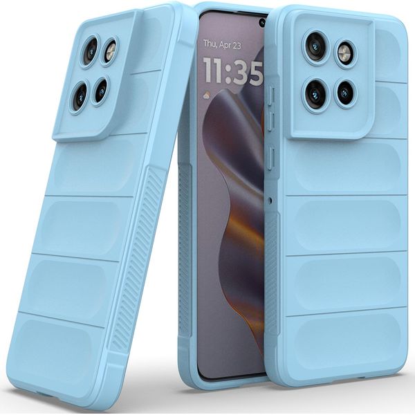 Custodia Per Motorola Edge 50 Neo Custodia Protettiva In Silicone Tpu Morbido Antiurto Blu-image