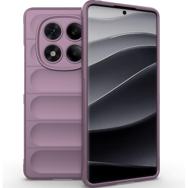 Custodia Per Xiaomi Redmi Note 14 Pro 4G Custodia Protettiva In Silicone Tpu Morbido Antiurto Viola-image