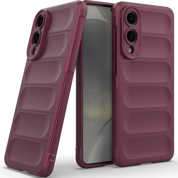 Custodia Per Samsung Galaxy S25 Edge Morbido Tpu Silicone Antiurto Custodia Protettiva Plum-image