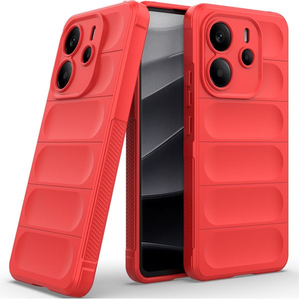 Custodia Per Xiaomi Redmi Note 14 4G Custodia Protettiva In Silicone Tpu Morbido Antiurto Rosso-image