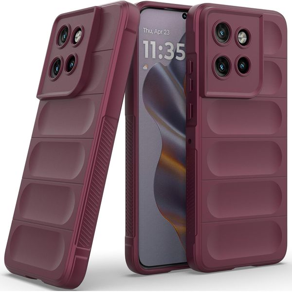 Custodia Per Motorola Edge 50 Neo Custodia Protettiva In Silicone Tpu Morbido Antiurto Plum-image