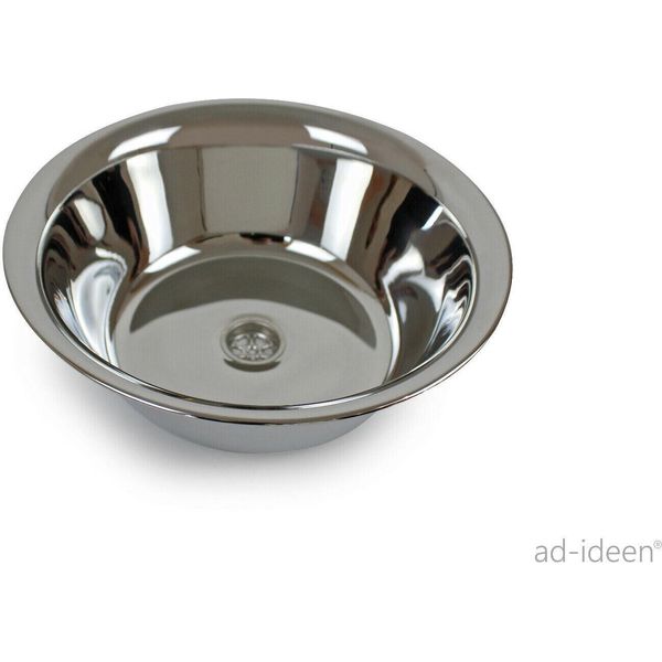 Lavello Da 1" In Acciaio Inox Snack Bar Lavabo Da Campeggio 32CmØ 25Mm Scarico Womo"-image