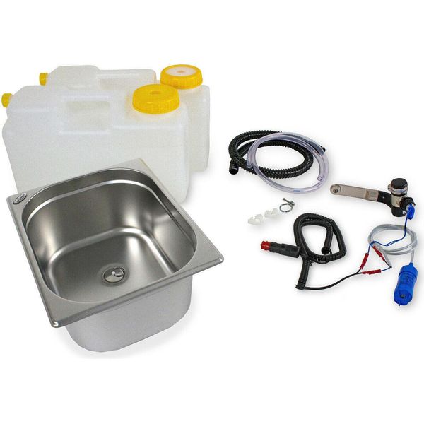 12V Mini Cucina Set Tecnologico Camper Kit Lavello 325X265X150Mm Dethleffs Qek Jun-image