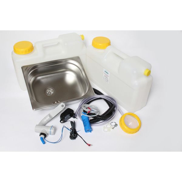 230V Wow Mini Cucina Cucina Da Campeggio Kit Blocco Lavello 354X325X100Mm Barwig G-image