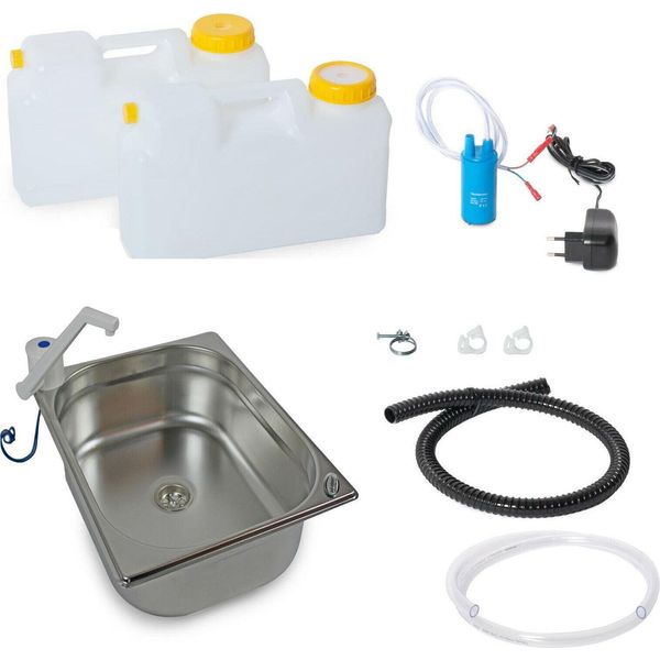 230V Mini Cucina Set Tecnologico Camper Kit Lavello 325X265X150Mm T4 T5 T6 E-image