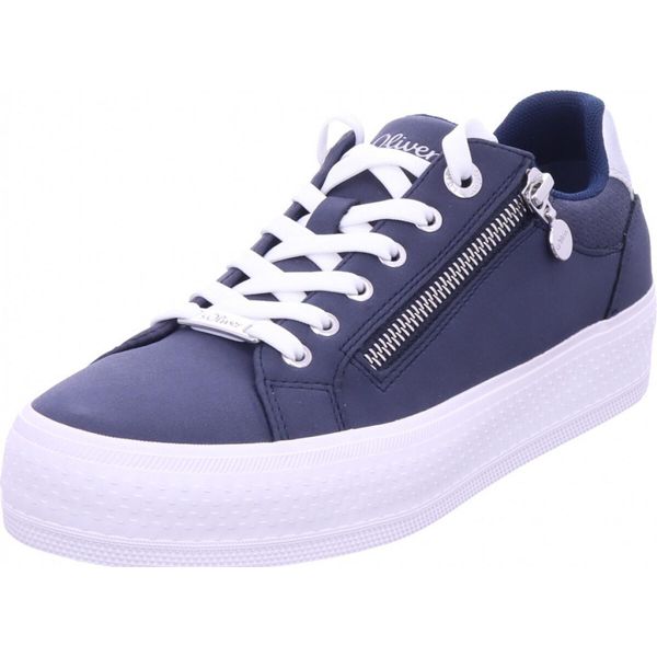 S.Oliver Scarpe Da Donna Scarpe Stringate Sportive Blu Tempo Libero, Numero Di Scarpe: 41 Eu-image