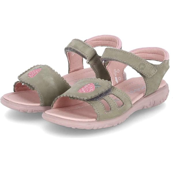 Sandali Ricosta Per Bambine Mima In Pelle Scamosciata Verde Rosa Misura: 31-image